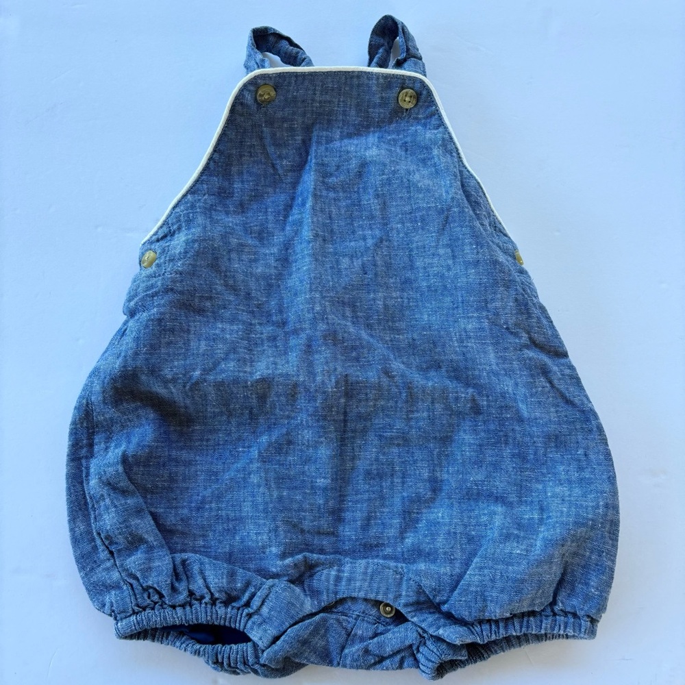 Janie and Jack. Romper. Jean. Size 6-12 months.